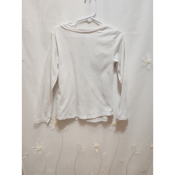 WONDER NATION GIRLS SIZE 4/5 WHITE LONG SLEEVE "IM SO CUTE" CAT SHIRT ANIMAL KID - Picture 10 of 12